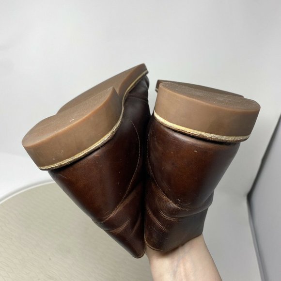 Clarks Men Desert Boots 11 Brown Leather Lace Up Ankle Boot Shoes Distressed main image 7